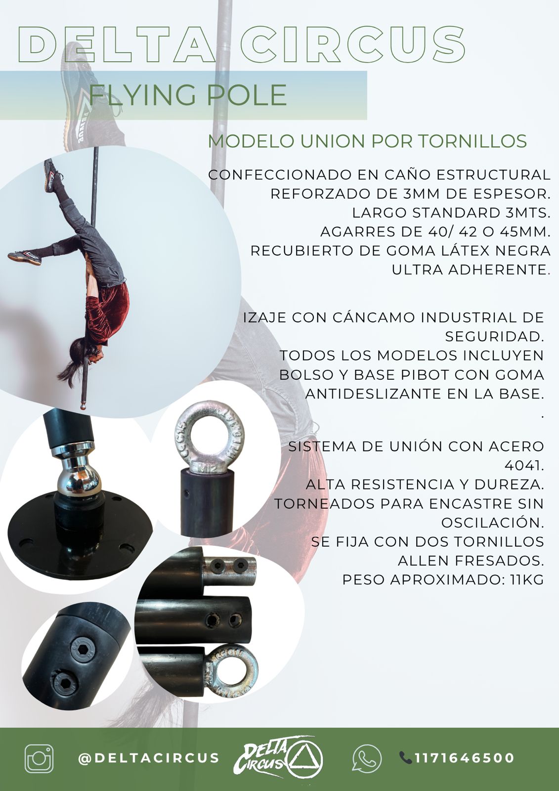 Flying Pole - Modelo Unión por Tornillos